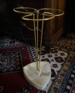 Paraplystativ malt støpejern jerngods forgylt aluminium 1950/60-tallet thumbnail