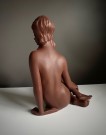 Stor dame/ kvinne terrakottafarget gips aktfigur/ skulptur/ statue - Cortendorf Western Germany Tyskland 1950/ 60 tallet thumbnail