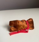 Brun mini miniatyr bamse teddybjørn - 1950 tallet thumbnail