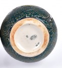 Art Deco Jugend AMPHORA antikk vase i glasert keramikk fuglemotiv - Czecho-Slovakia Tsjekkia 1920 tallet thumbnail