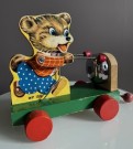 Bamse, trekkleke i tre - Kina,1950/60 tallet. thumbnail