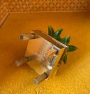 Lundby dukkehus møbel tilbehør 1:18 - Brasilia plantekasse blomsterbord (5604) 1970 tallet thumbnail