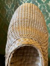 Slippers/ sandaler/ tøfler/ sko flettet bast/ organisk naturlig materiale str 41-43 thumbnail