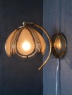 Lotus/tulipan/Hollywood vegglampe messing glass SEGO Armatur thumbnail