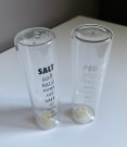 Salt og pepper bøsse transparent glass thumbnail