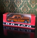 Volga scale model diecast politi modellbil 1:43 USSR Sovjet 1980-tallet thumbnail