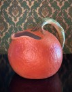 Mugge/ karaffel/ kanne frukt orange appelsin matt glasert steingods 6686 Italy Italia thumbnail