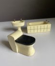 Lundby dukkehus møbler interiør 1:18 - baderomsinnredning 1959 thumbnail