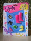 Sindy Fancy Feet Finishing touches Accessoires chic 8415 dukkesko dukkeklær dukketilbehør Hasbro 1989 thumbnail