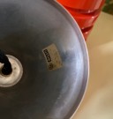 Rød taklampe lampependel pendant Bision Norge 1970-tallet thumbnail