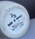 Nummerert vase med eksotisk motiv - KK Kråkerøy keramikk Halden Norge 1950/ 60 tallet thumbnail