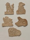 Antikke viktorianske glansbilder miniglans komisk/ katt/ hund/ dyremotiv 1890-1910  thumbnail
