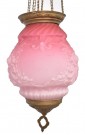 Antikk rosa måneskinn  lampe, 1890-tallet thumbnail