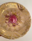 Mocca/ mokka kaffekopp kuvert luster glasur, rosemotiv og gulldekor - Maruei Japan 1960 tallet thumbnail