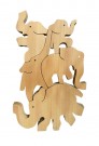 Stabel snabel - elefant puslespill i tre thumbnail