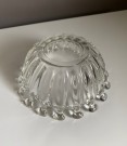 Sukker/ syltetøy/ godteri skål i transparent kunstglass thumbnail