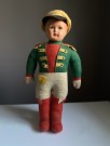 Stor majorette / soldat/ uniformert tøy/ stoff dukke med formstøpt hode thumbnail