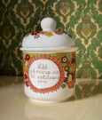 Folklore Turi-design sildekrukke med lokk - Turi Oliver FF Figgjo Flint Norway Norge 1970-tallet thumbnail