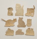 Antikke glansbilder kattemotiv 1900-1930 tallet thumbnail