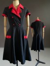 Rockabilly kortermer sort kjole str 12/ L thumbnail