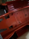 Sanson Junior stor orange kranbil modellbil i metall - Tonka Rico ESPANA Spain Spania 1970-tallet thumbnail