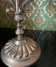 Rokokko Chandelier kandelaber 5-armet lysestake i messing - Made in Italy 1970 tallet thumbnail