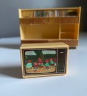 JEAN dukkehusmøbler 1:18 - salong skjenk TV Tyskland 1970 tallet thumbnail