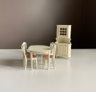 Lundby dukkehus møbler tilbehør 1:18 - Royal matsal hvit spisestue (9406) 1970 tallet thumbnail