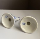 3-armet håndmalt lysestake/ kandelaber i porselen - Egersunds Fayancefabrik Norge 1930 tallet thumbnail