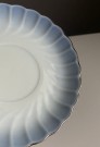 Enkelt tefat Blå Maud modell Bogstad kaffe/ bordservice i porselen med sølvdekor - Porsgrund porselen PP Norge  thumbnail