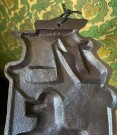 Sadko Brutalistisk industriell Russisk veggpynt/ platte/ relieff i bronsepatinert metall - Russland 1950/ 60 tallet thumbnail