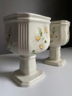 Daisy potteskjuler/ blomsterpotter med stett - Royal Winton pottery Ironstone Staffordshire England thumbnail
