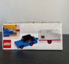 LEGO Camper-sett blå bil og campingvogn Legoland 656 i original eske og byggeinstruksjon lansert 1974 thumbnail