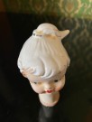 Dukkehode byste malt steingods - 1950/ 60 tallet thumbnail