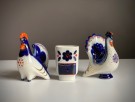 Salt og pepperbøsse/ kryddersett i porselen - The Lomonosov Imperial Porcelain Factory  USSR Sovjetunionen  thumbnail