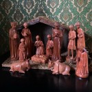 Juledekor juleevangeliet religiøst ornament julekrybbe håndlaget trefigurer thumbnail