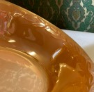 Stor opalin glass skål  orange luster glasur Oven Fire King ware 16 - Anchor Hocking USA 1950/ 60 tallet thumbnail