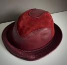 Vintage Bowler hatt i mykt skinn thumbnail