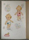 Kewpie Kin paper dolls 4488 ubrukt papirdukker authorized edition USA 1960-tallet thumbnail