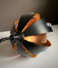 Rund kobber pendant lampependel taklampe - Werner Schou Cornell Elektro Denmark 1970 tallet  thumbnail