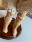 Antikk sovedukke bisquit porselen H34 cm - Tyskland 1900 tallet thumbnail