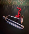 Juletrepynt ornament instrument trombone i metall thumbnail