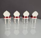Lerro/ Lundby dukkehus møbler tilbehør 1:18 - Rokokko spisestuemøbler, 1960 tallet thumbnail