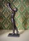 Statuetten for kvinner statue/ skulptur/ figur i bronse - Knut Skinnarland Norge 1940-tallet thumbnail