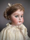 Antikk sovedukke bisquit porselen (3200) H46 cm - ARMAND MARSEILLE Tyskland 1900 tallet thumbnail