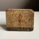 Landhandel reklame WINDSOR tobakk blikkboks/ metallskrin - H. Petterøe Tobakksfabrikk Oslo Norge 1900-1950 tallet thumbnail