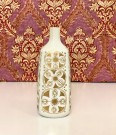 Hvit vase i porselen med håndmalt gulldekor 71 - Arne Lindaas Porsgrund Porselen PP Norway Norge 1970 tallet thumbnail