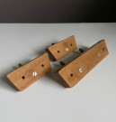 Knagger i heltre teak og messing - HAFA Made in Sweden 1950/60 tallet thumbnail
