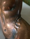 Kobber akt/ kvinnefigur/ skulptur/ statue  thumbnail