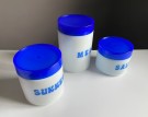 Space age store krukker/ beholdere med lokk - 1970/ 80 tallet thumbnail